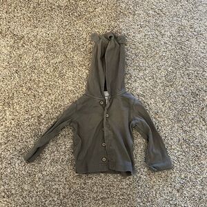 Carter's Charcoal Button-Up Hoodie